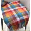 Korean Atmosphere Plaid Scarf Winter Warm Neck Protection Neck Scarf Thickened Warm Shawl Outer Wear
