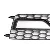 2PCS Bumper Fog Light Lamp Cover Grille Grill Fit A4 S-line S4 2013-2015