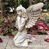 Kneeling angel figure statue ornament, suitable for courtyard garden home decoration ornament