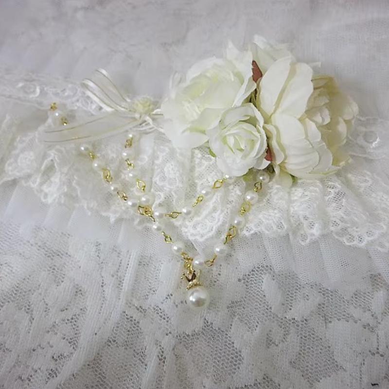 Lolita Original Fairy Gorgeous Chokers Flower Wedding Versatile Lolita Bow Lace Necklace Collar Neck Accessories