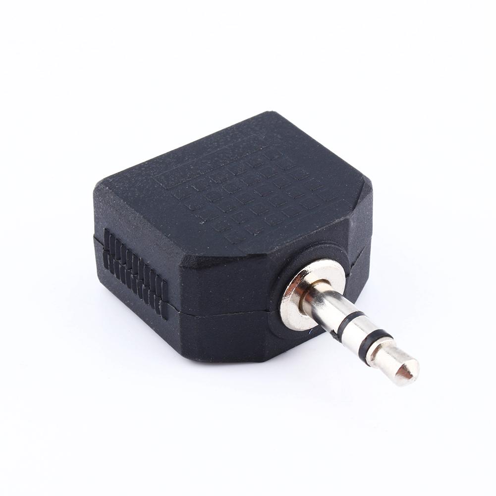 New 1X3.5mm Audio Plug Headphone Earphone 1 To 2 Earbuds Double Adapter Splitter