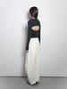 Visus Cotton Curved Pants_Ivory