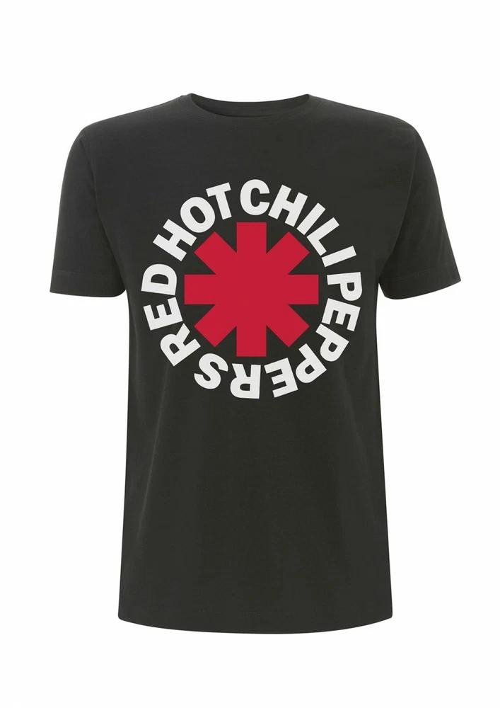Red Hot Chili Peppers T Shirt Classic Asterisk Logo Official Licensed Black Unisexs