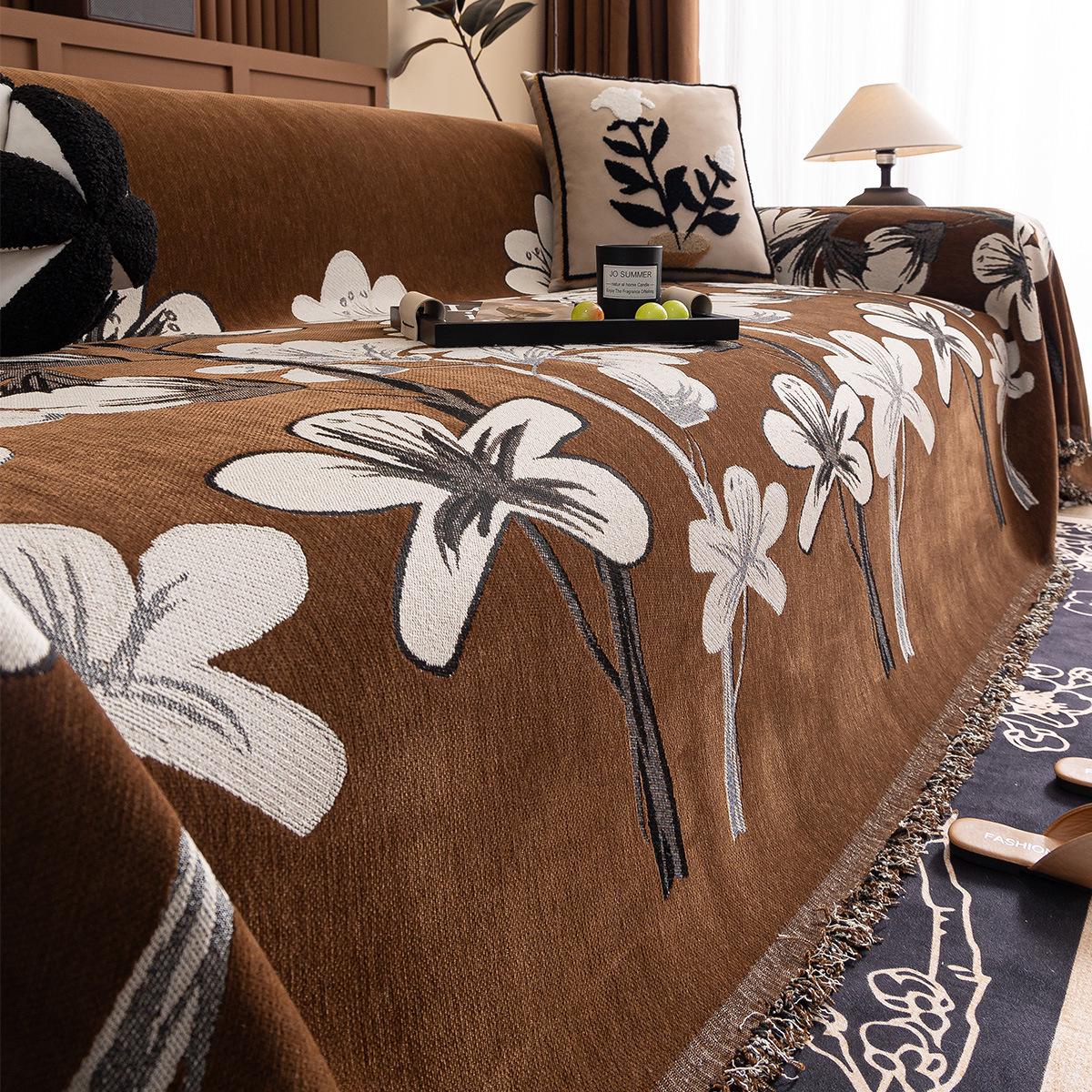 

Элегантный шениловый чехол на диван против царапин - Защита круглый год 180*230cm Single Piece