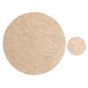 Wind-carved round leather placemat, anti-scalding and heat-insulating mat, waterproof and oil-proof plate mat, tableware mat, coaster