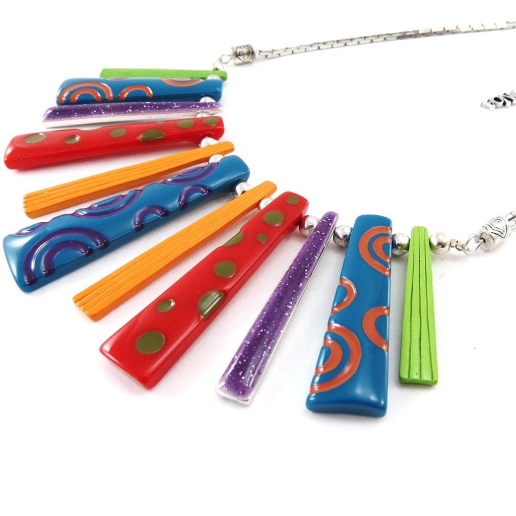 NOA [J2177] - Tutti Frutti 'Coloring' Designer Necklace