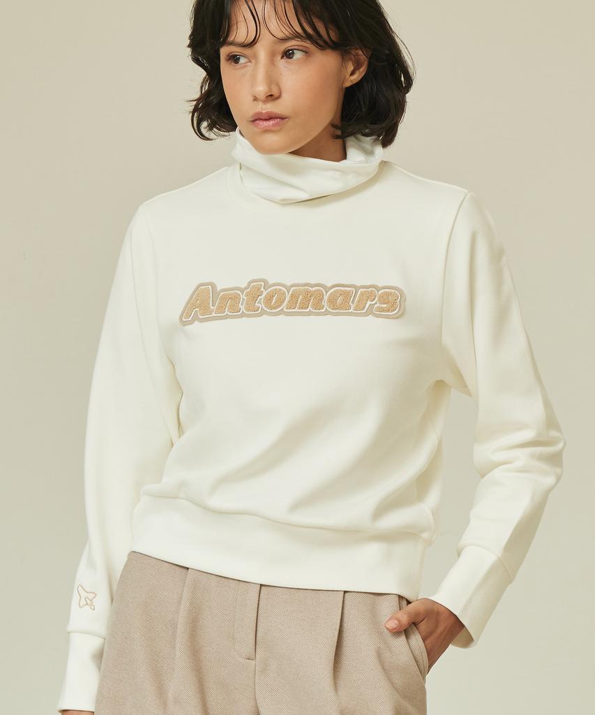 Antomas Boucle Logo Short Sweatshirt Women'S - White