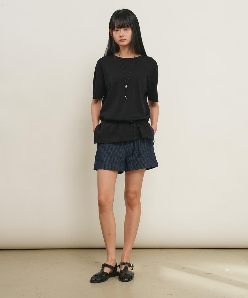 GENERALIDEA Temperature Cut Cool Loose Fit Knit T-Shirt [Black] / Gf2Lkp538