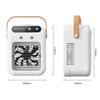 New USB small desktop air cooler mini electric fan with handle two speed adjustable mute spray cooling humidification fan.