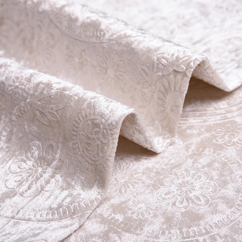 High Quality 3D Embossed Velvet Upholstery Fabric Solid Color for DIY Sewing Sofa Cover Throw Pillow Home Decoration Accessories
