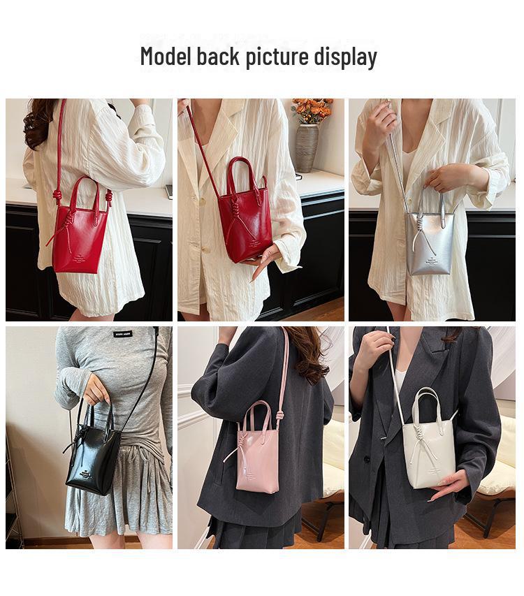 2024 Trendy Solid Color Women's One-Shoulder Crossbody Bag: New Style, Simple and Popular for Commuters