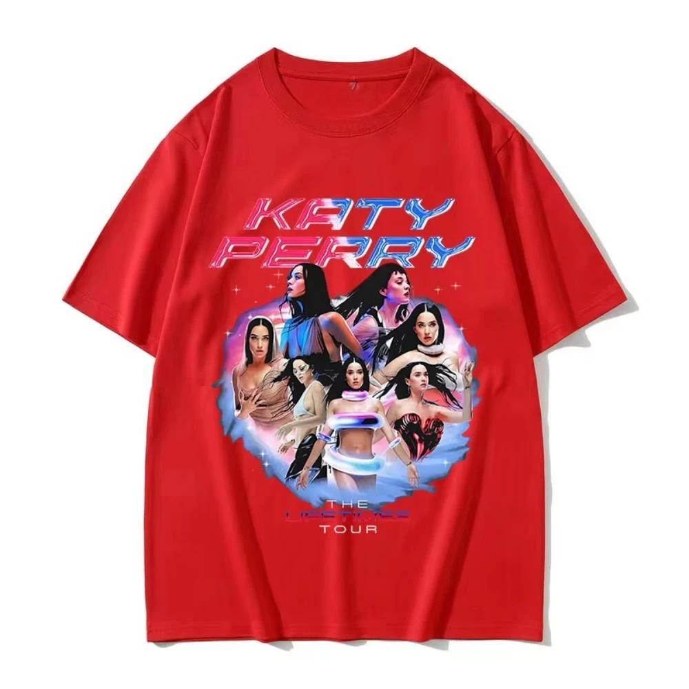 Katy Perry The Lifetimes Tour 2026 Graphic T Shirts Men Women Vintage Fashion High Quality T-shirt Aesthetic Short Sleeve Tshirt