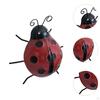 Adorable Ladybug Metal Wall Art for Home and Garden