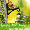 Wall Mount Plant Hanger Bracket With Bees Pattern Bird Feeder Lanterns Metal Hanging Hook For Garden Patios Decoration