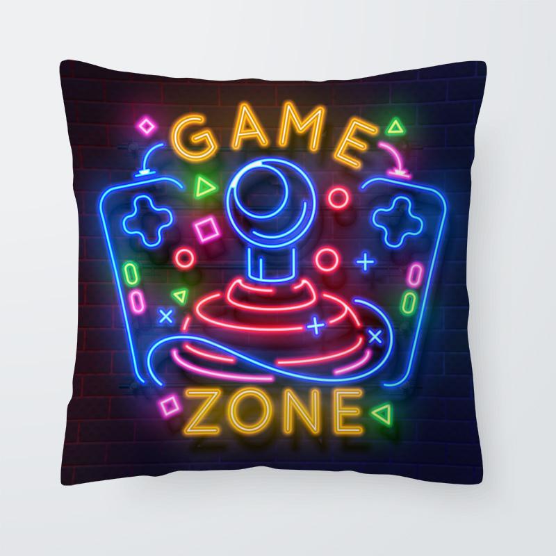 Super Hot Gaming Fan Video Game Pad Cushion Cover Decorative Pillowcase Living Room Sofa  Bed Cart Throw Pillow