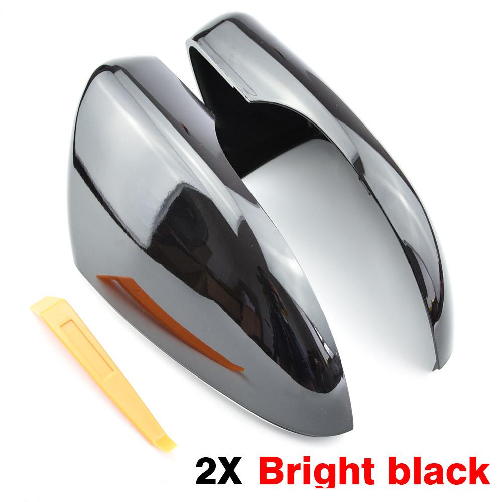 Rear Mirror Cover Wear Resistant Glossy Compact Durable Rearview Mirror Shell 5K0857538 5K0857537 for VW Golf 6 MK6