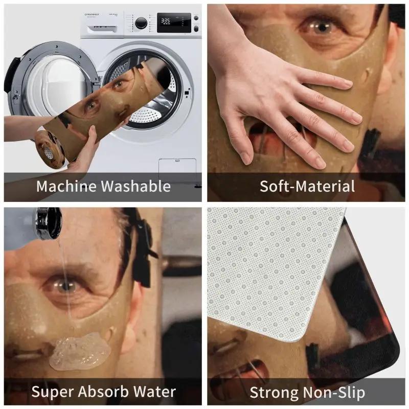 Mads Mikkelsen Floor Door Kitchen Bath Mats Anti-Slip Indoor Hannibal Lecter TV Show Doormat Room Entrance Rug Carpet Footpad