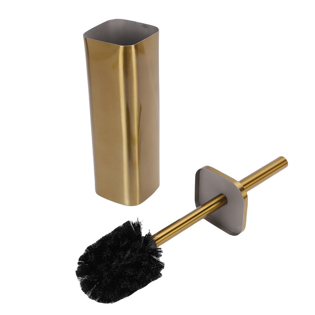 Toilet Brush and Holder Stainless Steel Splashproof Floor Standing Toilet Bowl Cleaner Brush for Bathroom Deep Cleaning