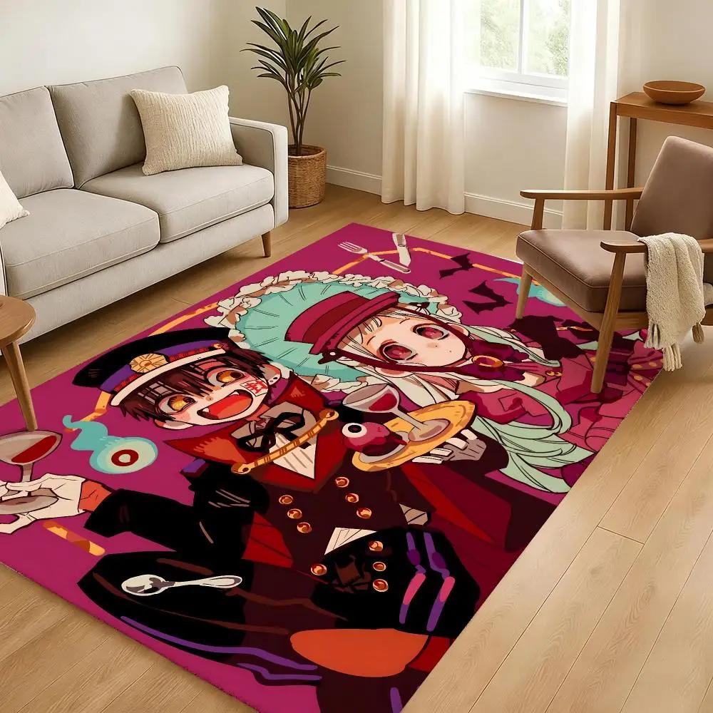 Toilet-Bound Hanako-kun Season 2 Thickened Absorbent Non-Slip Floor Mat Bedroom Living Room Door Mat Flannel Rug