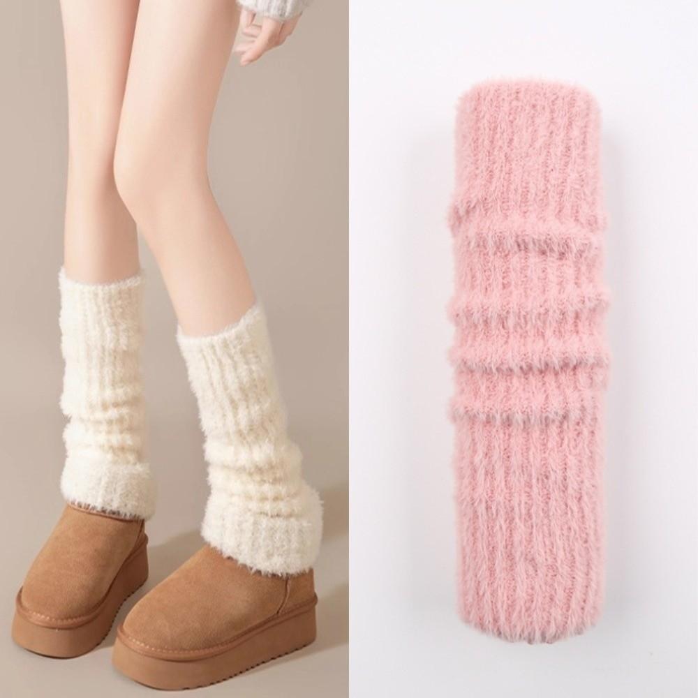 Leg Protection Women's Long Stockings Thickened Boot Socks Y2K Winter Pile Socks