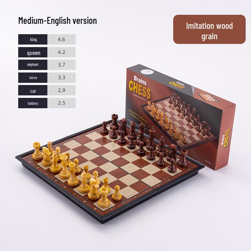 Magnetic Folding International Chess Set for Kids and Adults