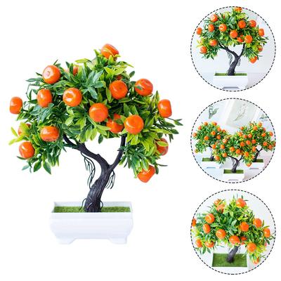 Oranje boom Diameter 22 cm Groen Niet giftig Gloednieuw