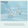 Yinziyun Dachshund Ear Cuffs: Cute S925 Sterling Silver Earrings for Women