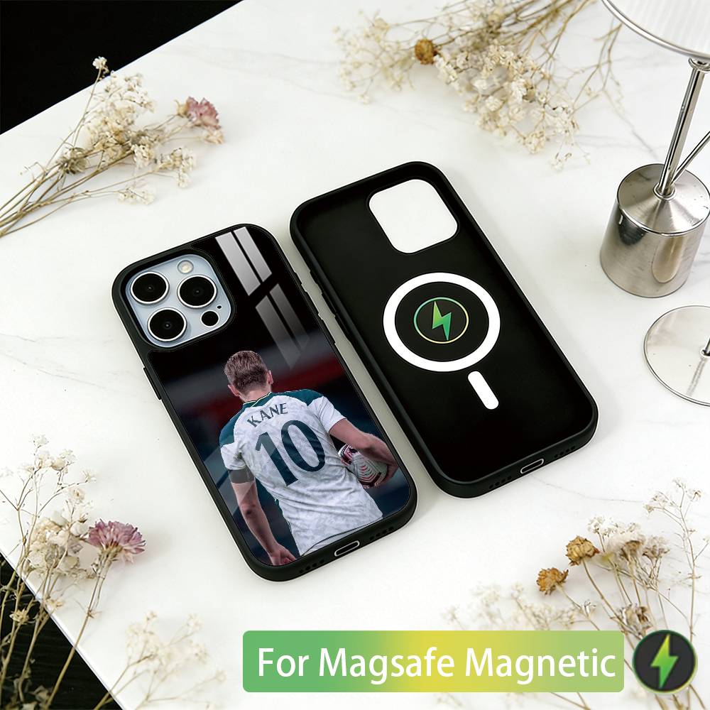 Football Star H-Harry Kane Phone Case For iPhone17,16,15,14,13,12,11 Plus,Pro Magnetic For Magsafe Wireless Charging