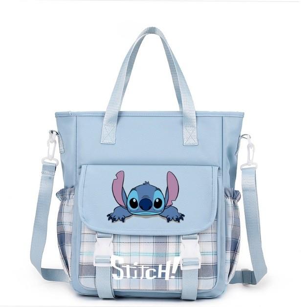 Lilo Stitch Kids Canvas Shoulder Bag With Colorful Print For Daily Use