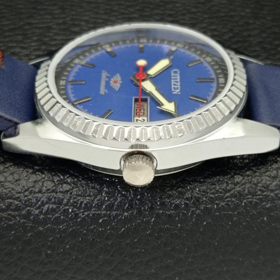 JAPAN 8200 MENS AUTOMATIC CITIZEN REFURBISHED BLUE DIAL WATCH A426239-2 RL620c-a426239