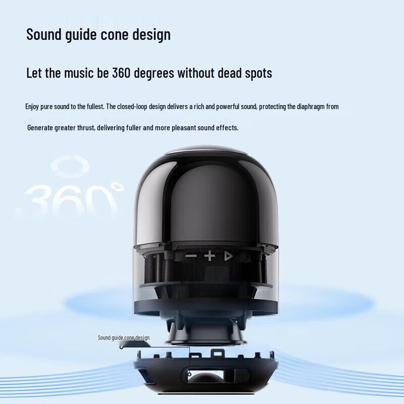 Xiaodu Smart Portable Bluetooth Speaker with RGB Lighting