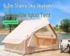 6.3 sqm Waterproof Foldable Inflatable Oxford Cloth Camping Tent