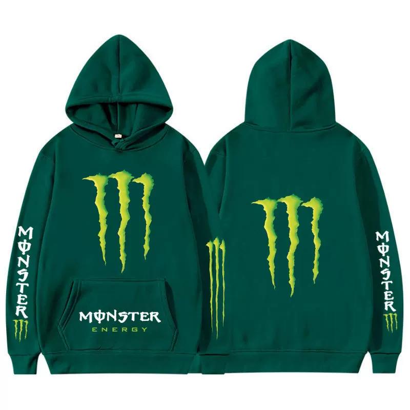 Premium "Monster Claw" Y2K Grafik Unisex Hoodie – Locker geschnittener Langarm-Hip-Hop Pullover für Outdoor-Freizeitkleidung