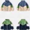 Autumn New Children's Coat Colorblock Casual Top