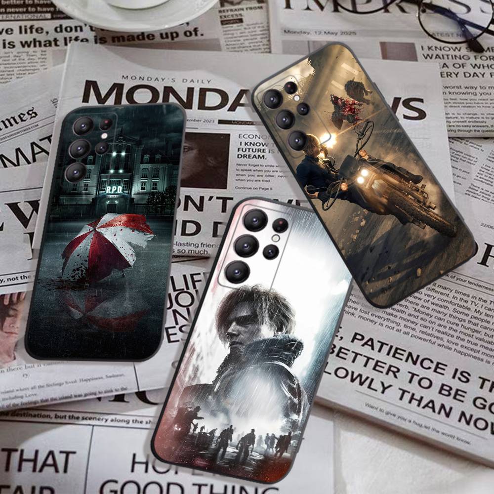 R-RESIDENT GAME E-EVILS Phone Case For Samsung S 24 fe 25 Ultra plus 20 lite 21 30 22 23 24 22 Ultra 5G Fundas