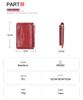 Baellerry Women's Crocodile Pattern Card Holder Coin Purse: Korean Style Fashion Wallet with Large Capacity and Multi-Card Slots