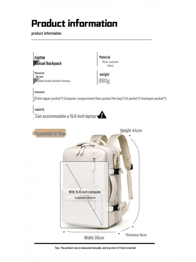 Macaron Color Backpack: Large Capacity, Lightweight, Versatile for Students and Travelers