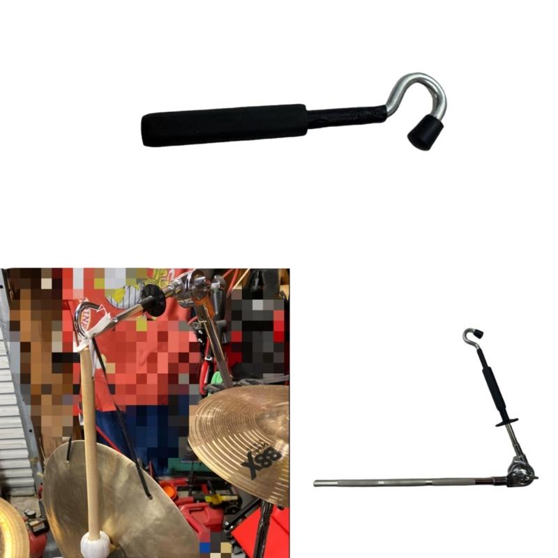 Cymbals L Rod Adapter Hook Cymbal Stand Extension Rod Quick Release Hardware Extension Adapter For Musicians Enduring