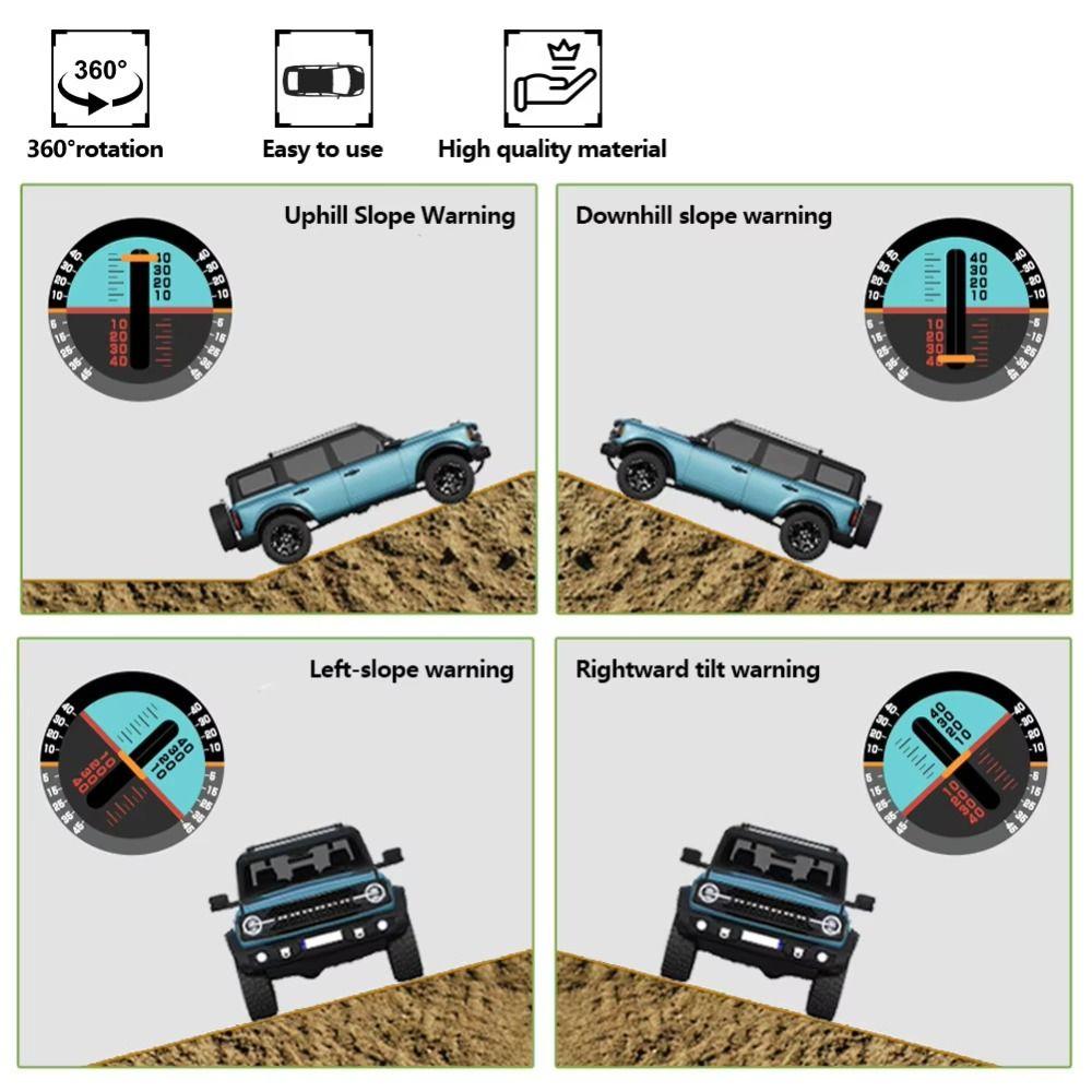 Multifunction Car Inclinometer Digital Vehicle Compass Inclinometer Auto Universal Compass Vehicle