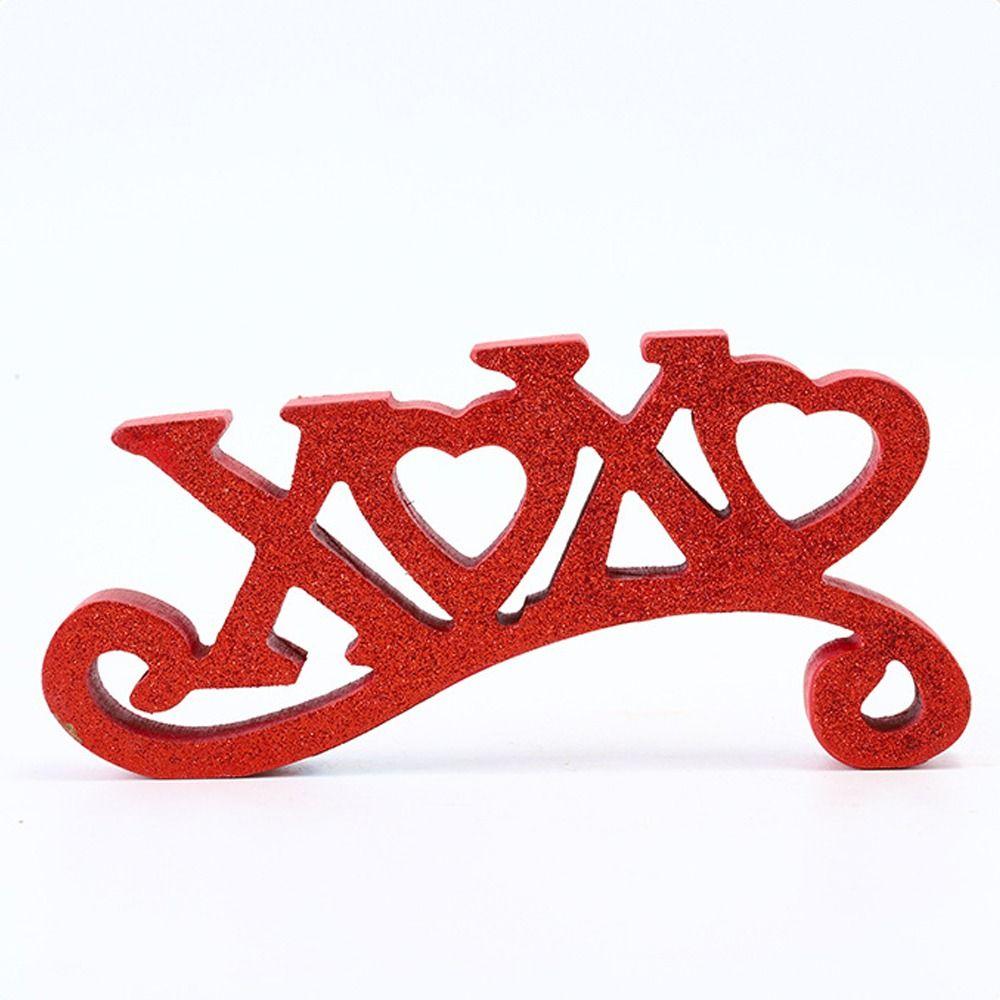 Wooden English Letter Decoration Romantic Valentines Day Gifts  Wedding Party Decor