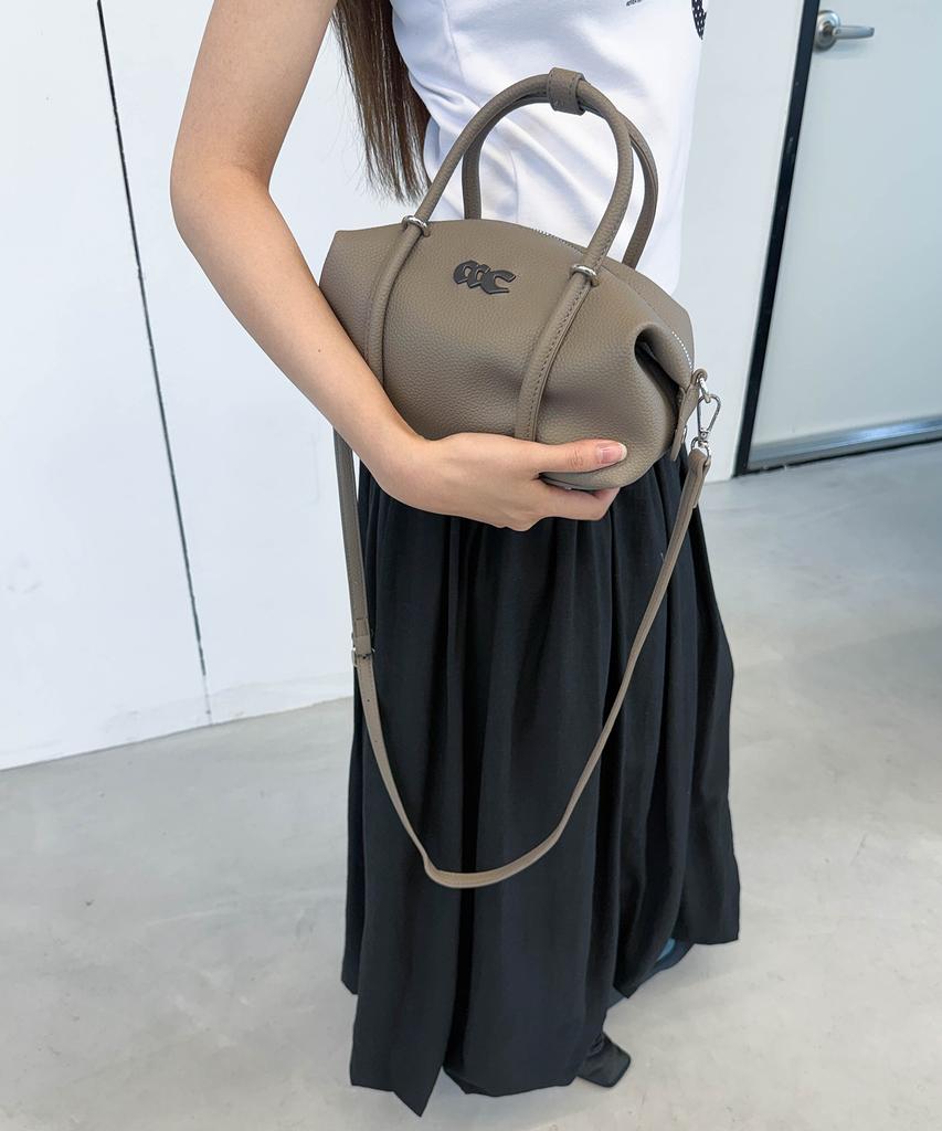 Chicks Wonder City Leather Tube Bag Gray