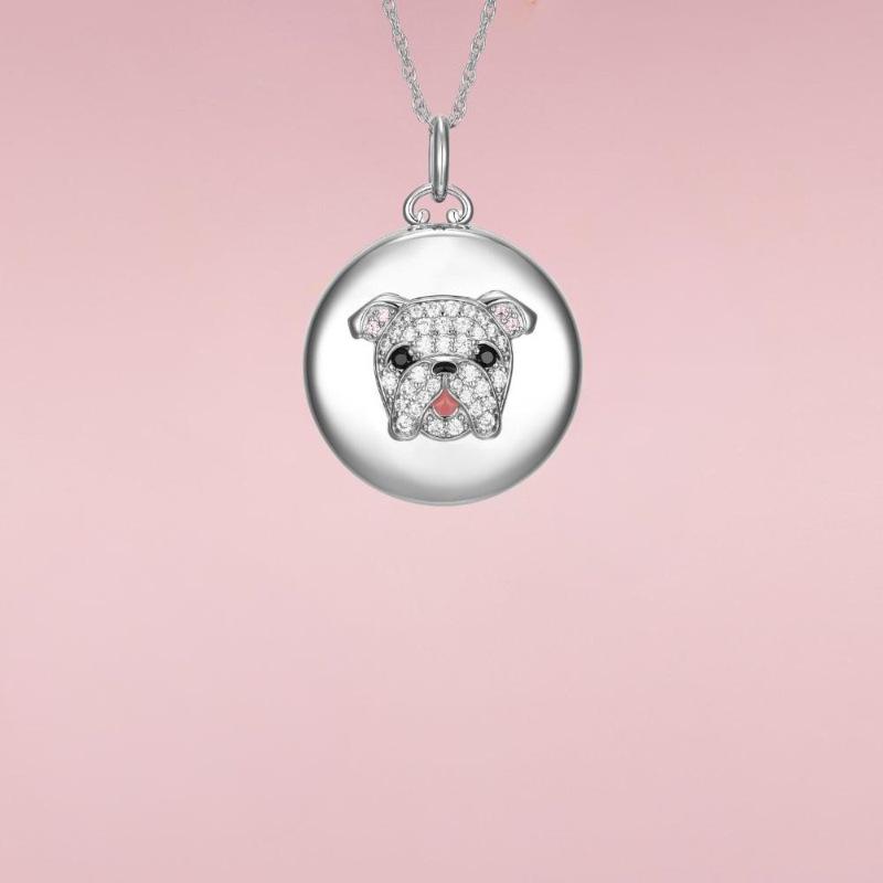 Personalized Necklace Open And Close Tiger Album Zircon Pendant Necklace Collarbone Chain Electroplated Gold Color Retention