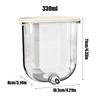 Bird Water Feeder Parakeet Water Feeder 330ml Mounted Pin-Touch No Drip Waterer Cage Accessory for Hummingbirds Canaries Parrots