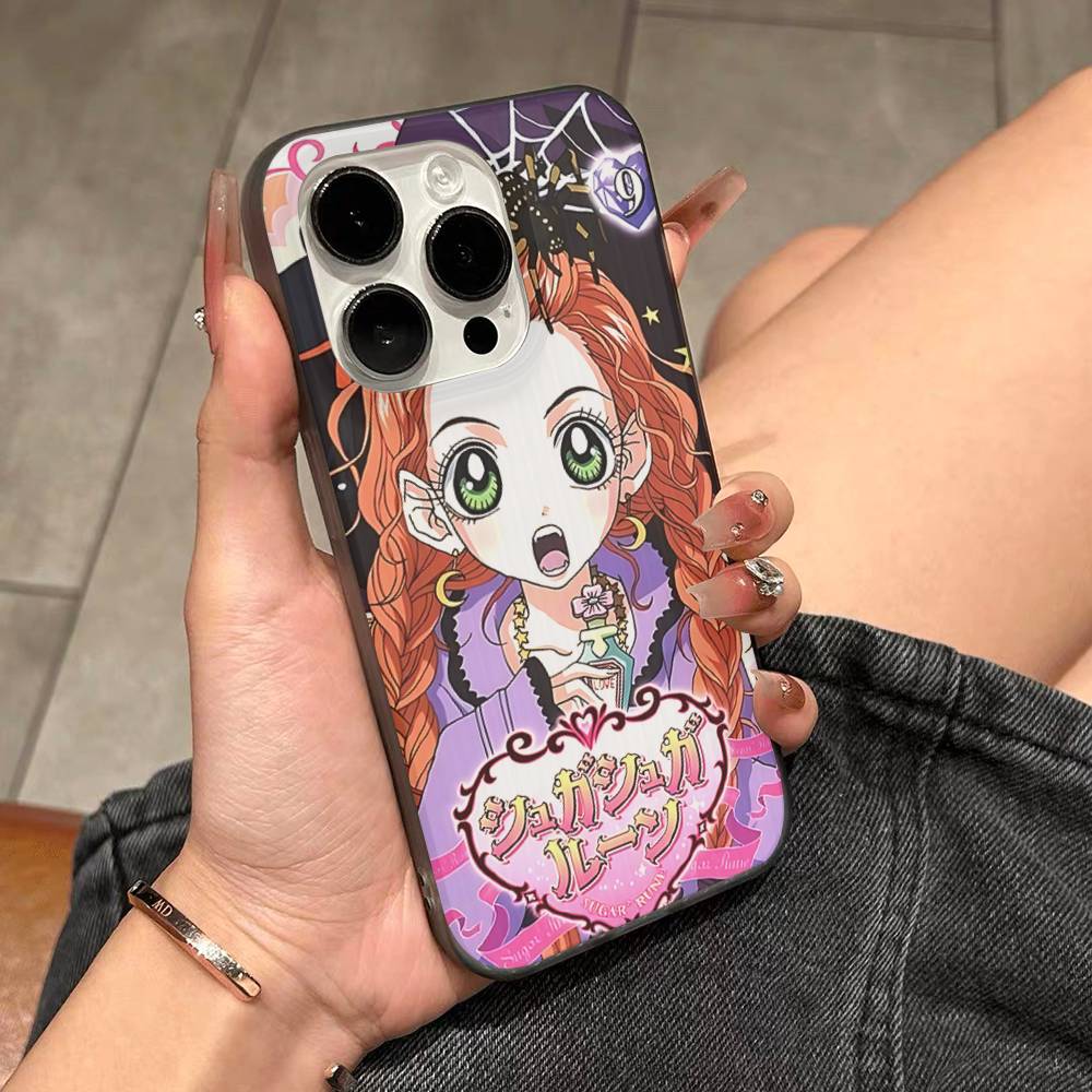 Anime S-Sugar Sugar Soft Corrugated Transparent Phone Case For IPhone 17 15 16 11 12 13 14 Pro Max Plus Pro