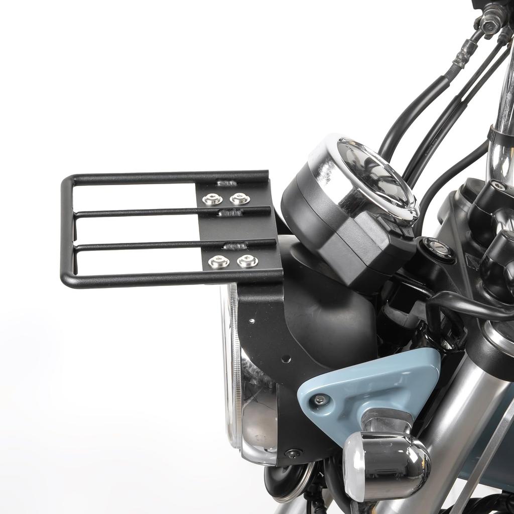 Motorcycle Front Carrier for Dax Monkey and Rebel 500 Integrated Steel Front Carrier with Flat Design Motorcycle Cargo Exterior HI-LINE 125, 125,