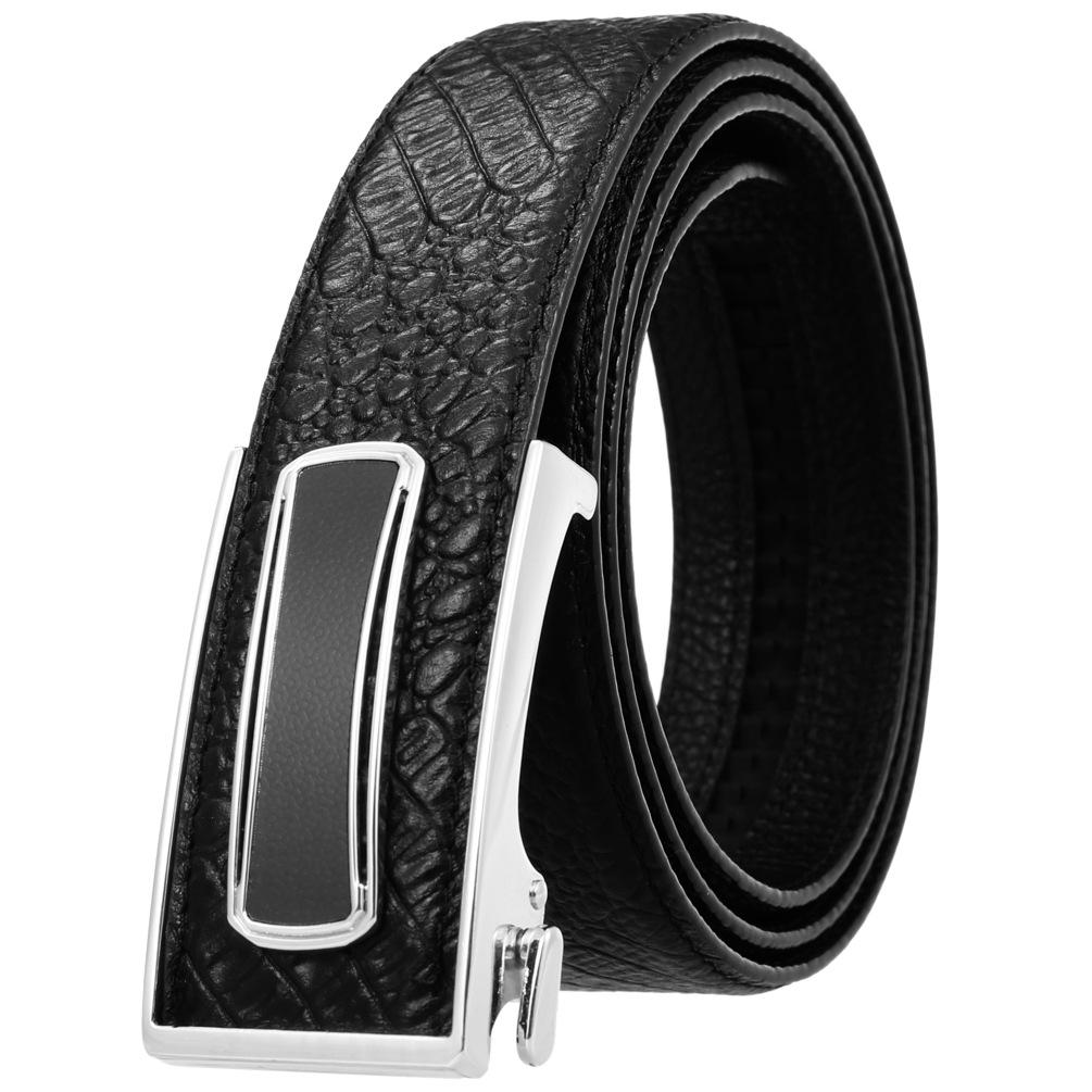 Ceinture tendance en cuir de vachette pleine fleur, boucle intérieure ceinture homme Ly36-23018-5
