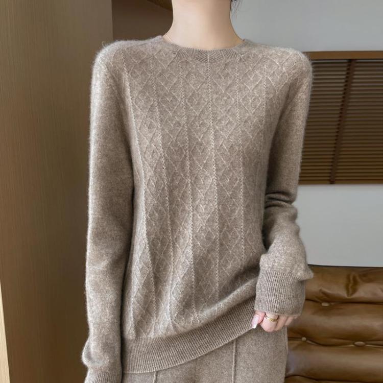 Soft Warm Cashmere Wool Sweater Women Pullover 30 Cashmere 70 Wool Autumn Winter Qinghe Cashmere