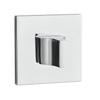 Square Toilet Rosettes for Interior Door Handles Chrome