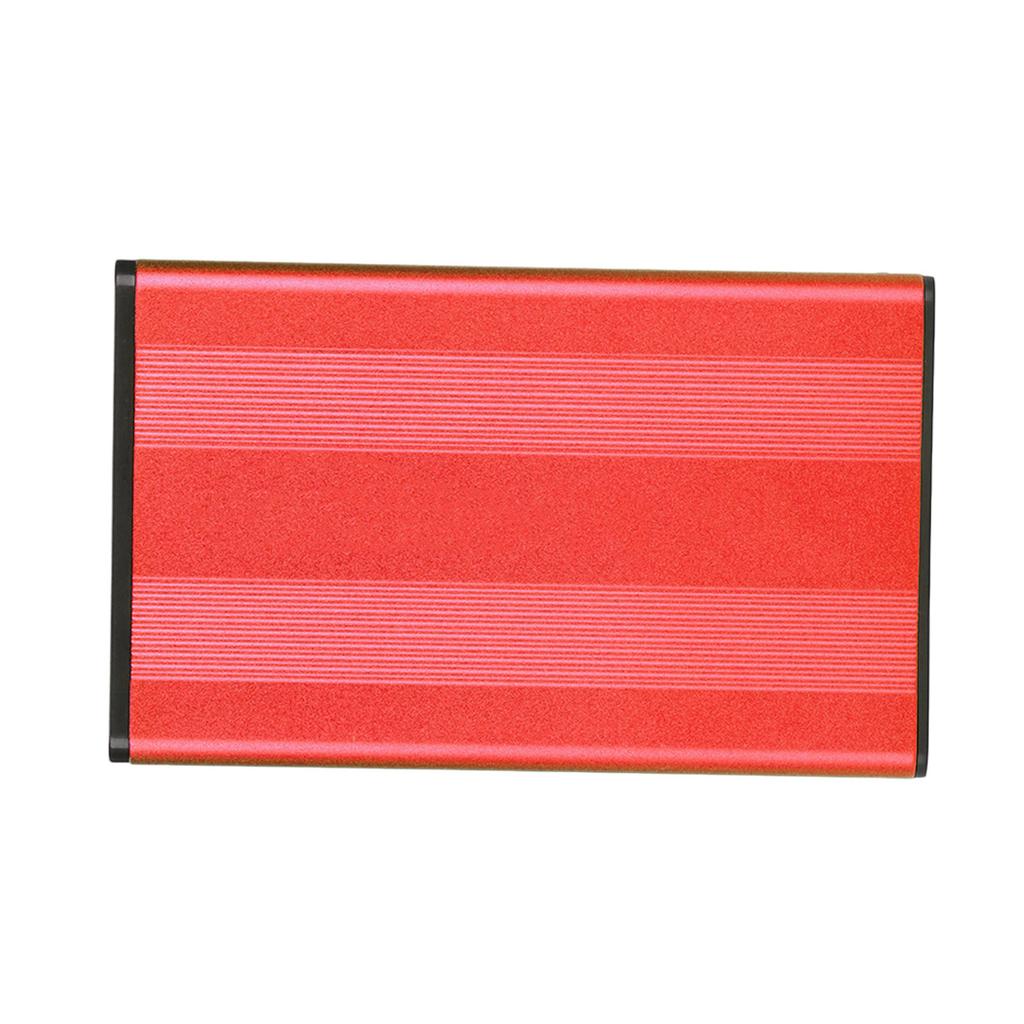 Hard Drive Enclosure 2.5in USB2.0 480Mbps Easy Installation Highly Durable Aluminum Alloy Plug and Play HDD Enclosure