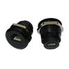 RJ12 6P6C Female Panel Mount Sockets Threaded Installation Kit for DSL Splitter Communication Systems